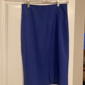 White House Black Market  Blue Skirt